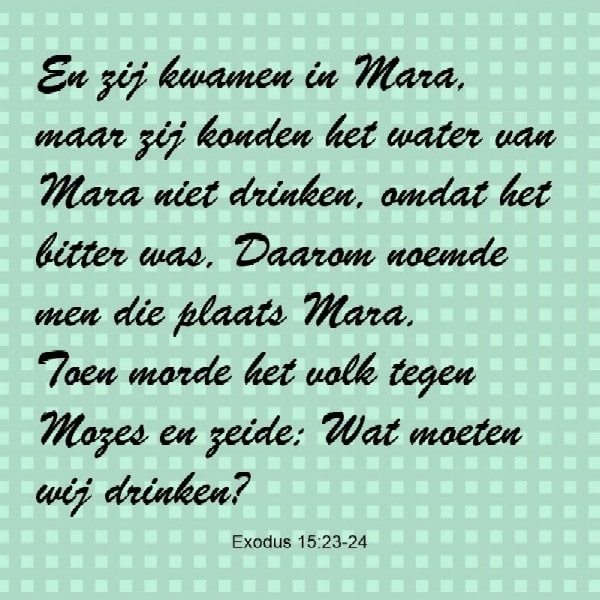 Exodus 15:23-24