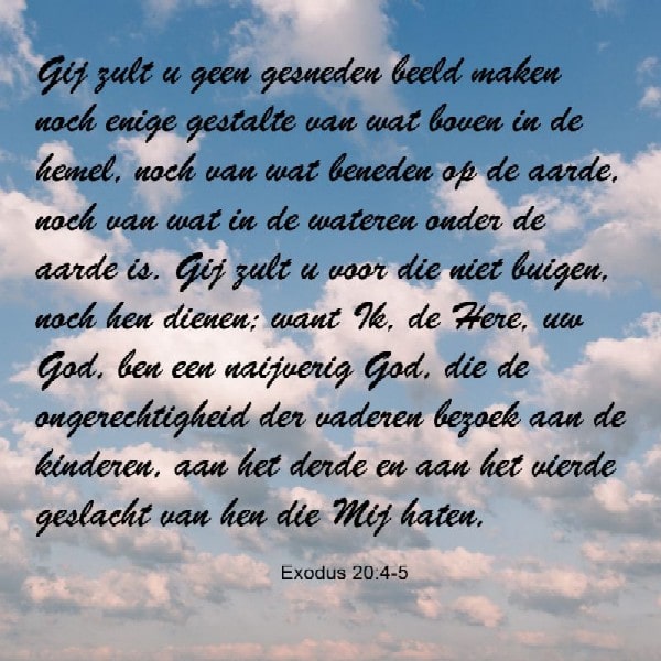 Exodus 20:4-5