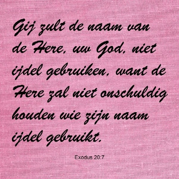 Exodus 20:7