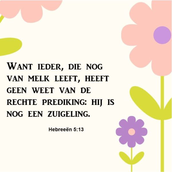 Hebreeën 5:13