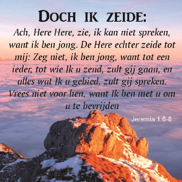 Jeremia 1:6-8