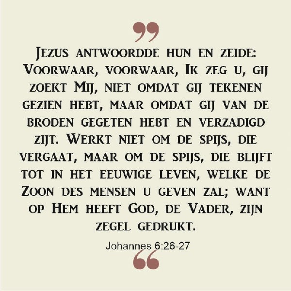 Johannes 6:26-27