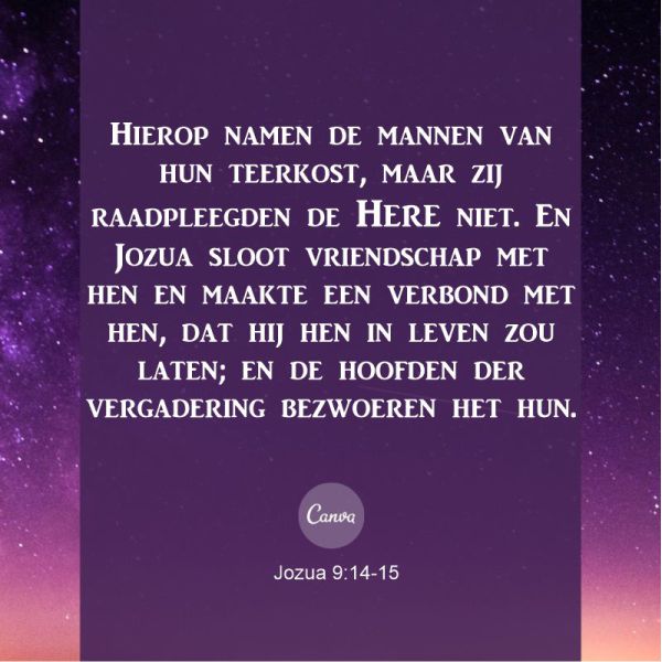Jozua 9:14