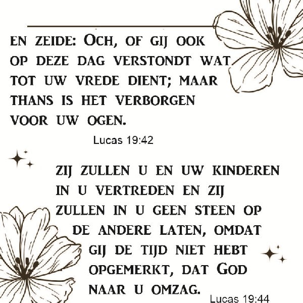 Lukas 19:42 en 44