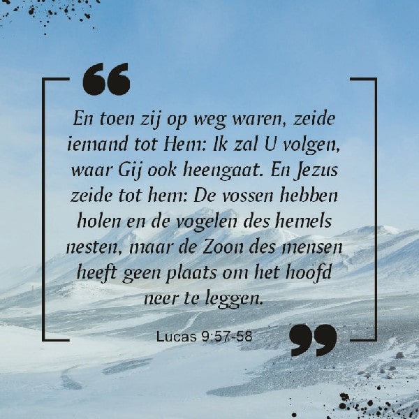 Lukas 9:57-58