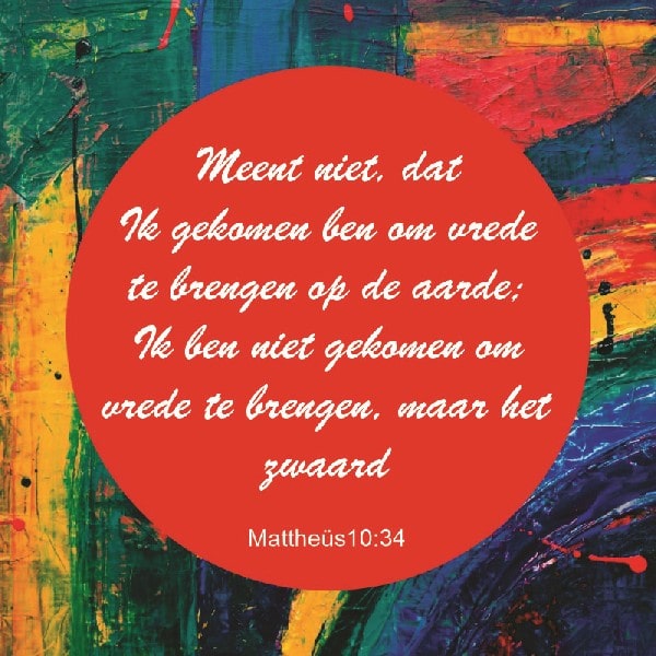 Mattheüs 10:34