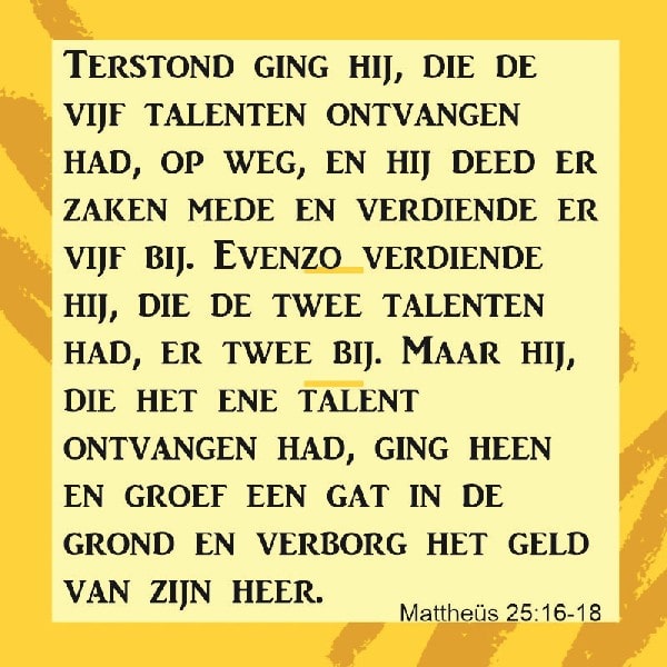 Mattheüs 25:16-18
