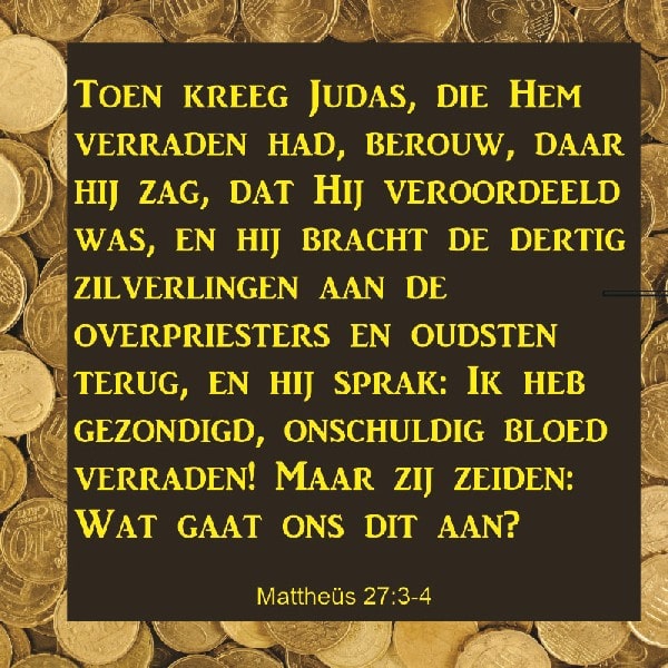 Mattheüs 27:3-4