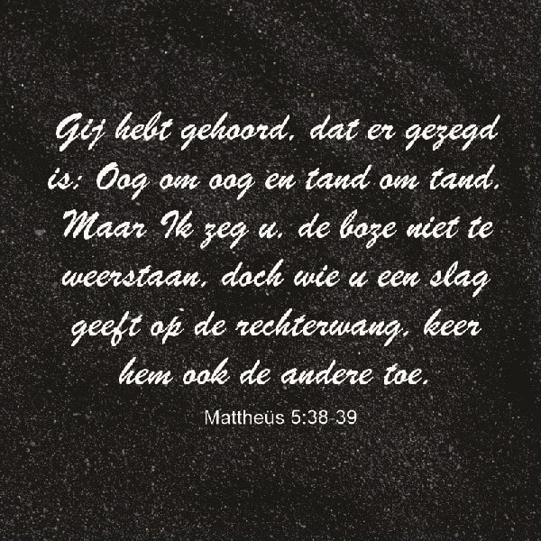 Mattheüs 5:38-39