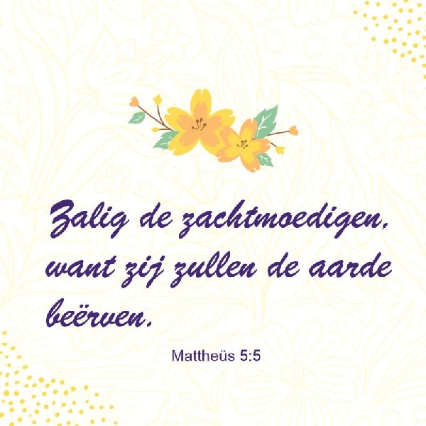 Mattheüs 5:5