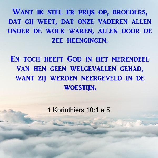 1 Korinthiërs 10:1 en 5