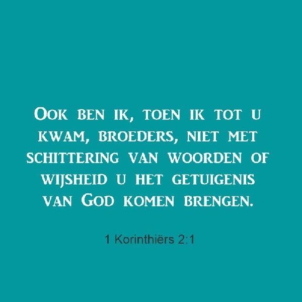 1 Korinthiërs 2:1