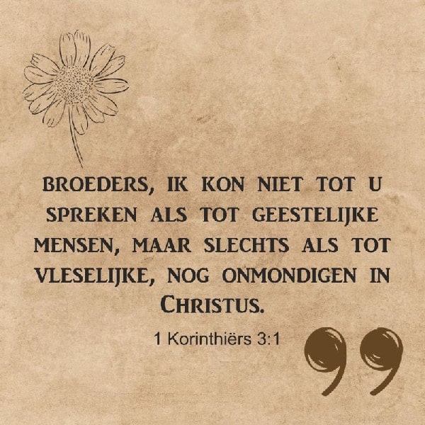 1 Korinthiërs 3:1