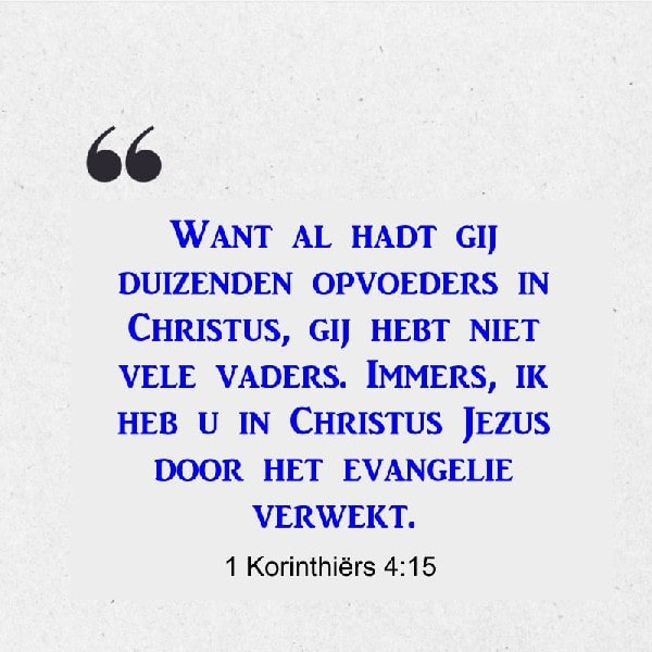 1 Korinthiërs 4:15