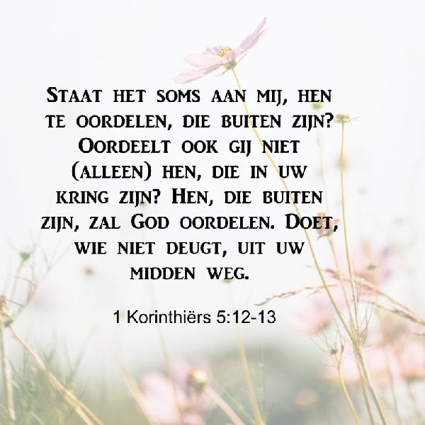 1 Korinthiërs 5:12-13