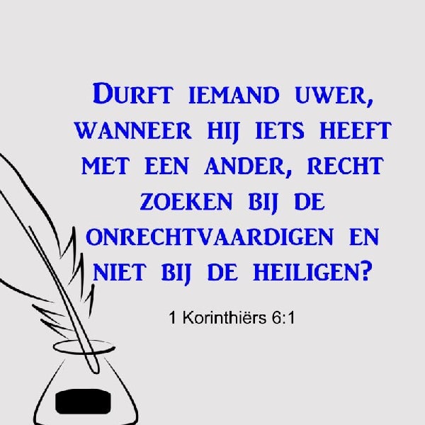 1 Korinthiërs 6:1