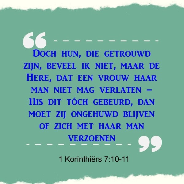 1 Korinthiërs 7:10-11