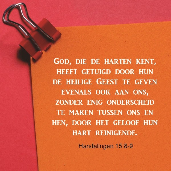Handelingen 15:8-9