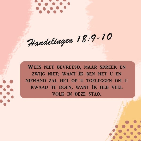 Handelingen 18:9-10