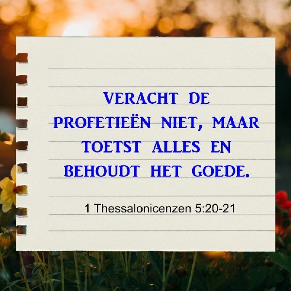1 Thessalonicenzen 5:20