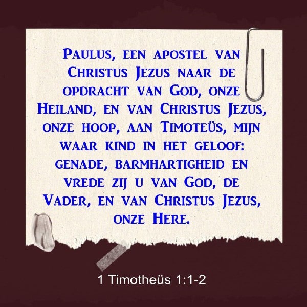 1 Timotheüs 1:1-2