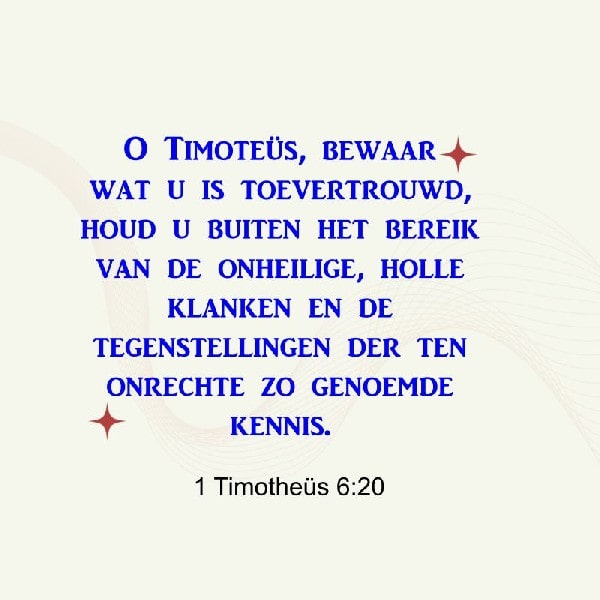 1 Timotheüs 6:20