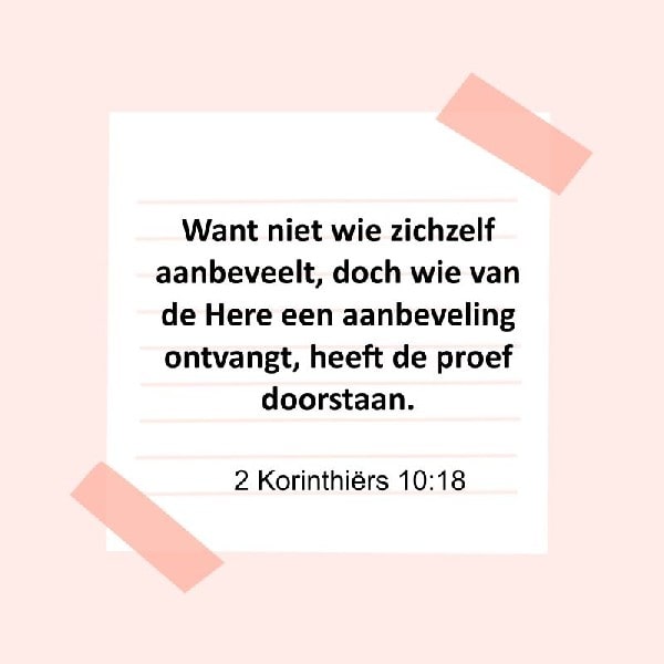 2 Korinthiërs 10:18