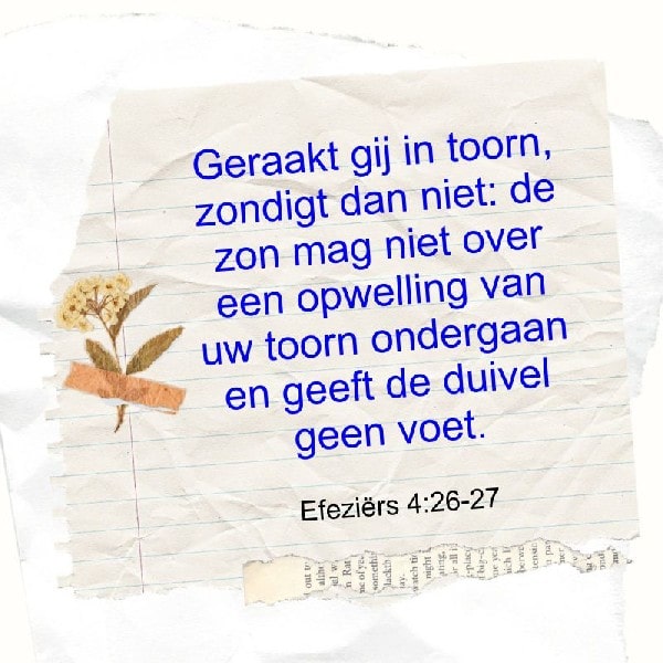 Efeziërs 4:26-27