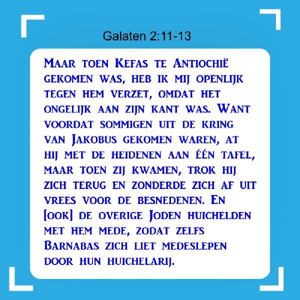 Galaten 2:11-13