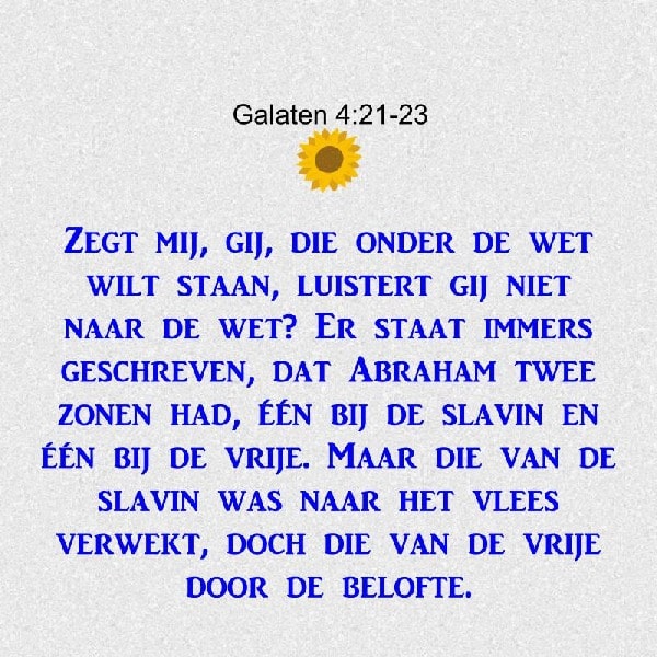 Galaten 4:21-23
