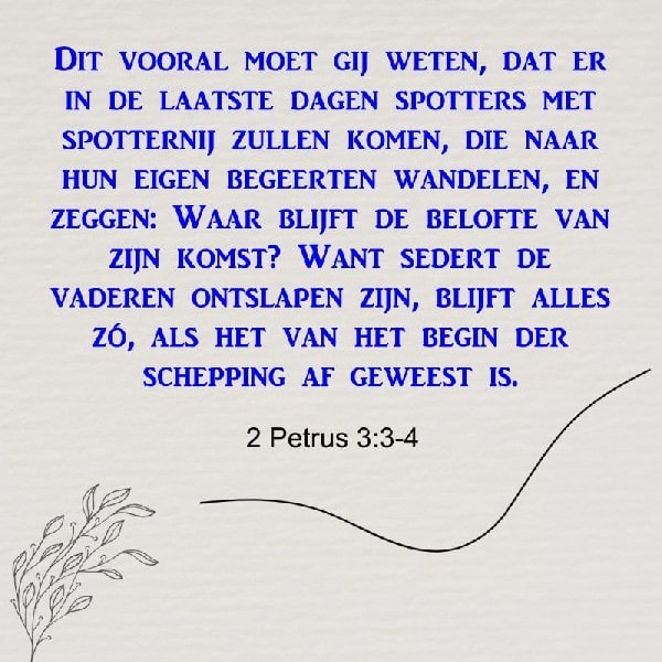 2 Petrus 3:3-4