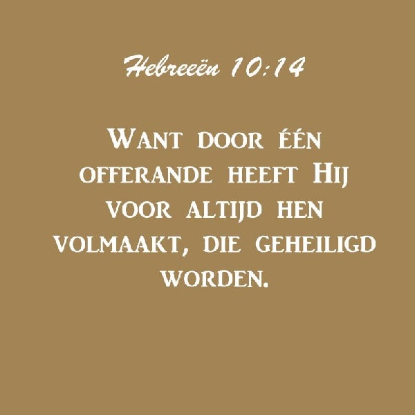 Hebreeën 10:14