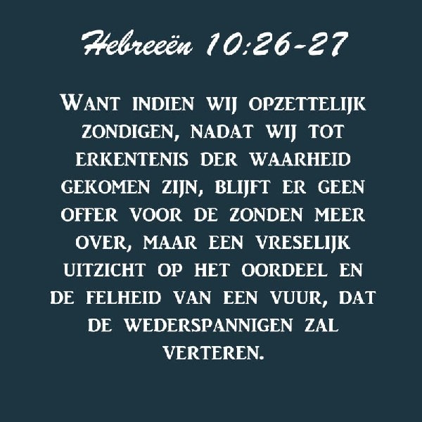 Hebreeën 10:26-27