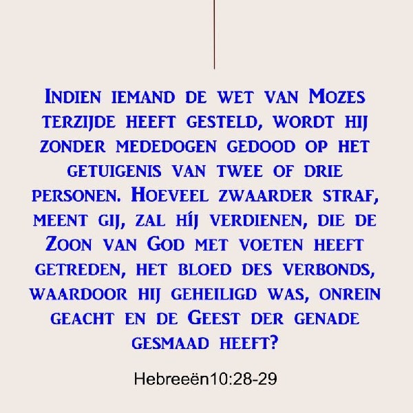 Hebreeën 10:28-29