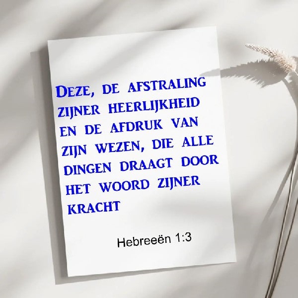 Hebreeën 1:3