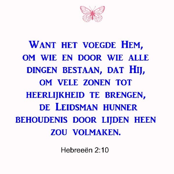 Hebreeën 2:10