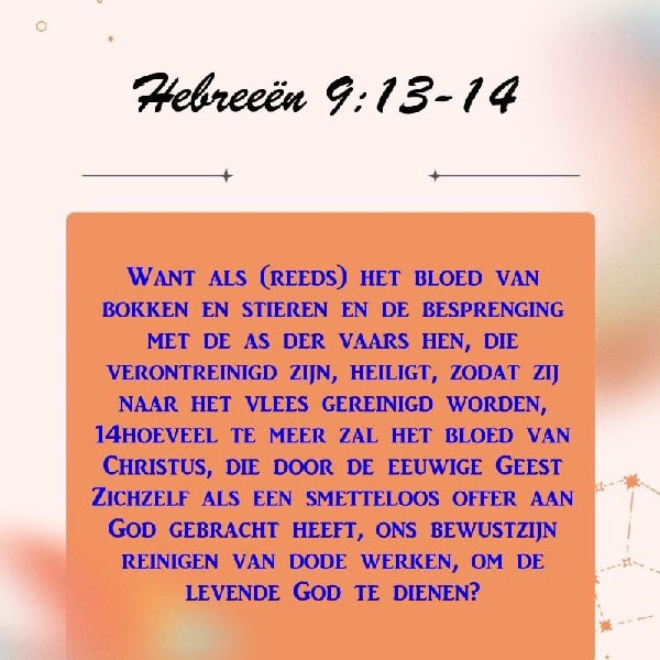 Hebreeën 9:13-14