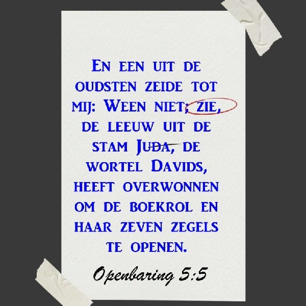 Openbaring 5:5