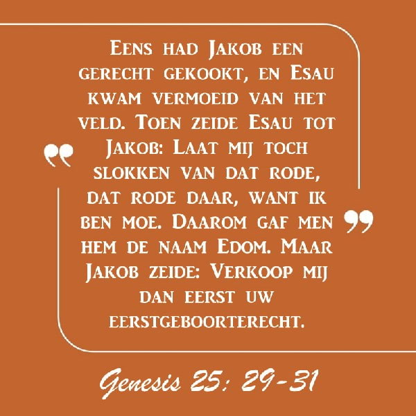 Genesis 25:29-31